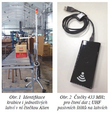 Sledování výrobků pomocí RFID s dvojím kmitočtem